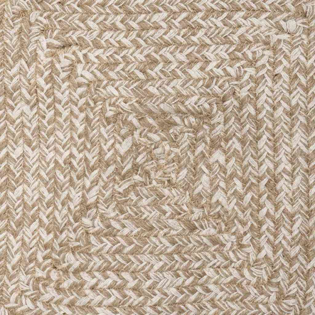 vidaXL Bereichsteppiche Natürlich und Weiß 60 x 110 cm Jute