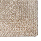 vidaXL Bereichsteppiche Natürlich und Weiß 60 x 110 cm Jute