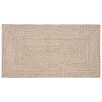 vidaXL Bereichsteppiche Natürlich und Weiß 60 x 110 cm Jute