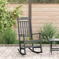 vidaXL Schaukelstuhl Schwarz 84 x 65 x 114 cm Harz