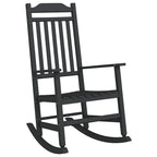 vidaXL Schaukelstuhl Schwarz 84 x 65 x 114 cm Harz