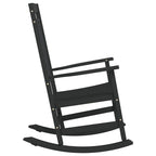vidaXL Schaukelstuhl Schwarz 84 x 65 x 114 cm Harz