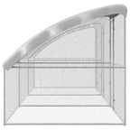 vidaXL Hühnerkäfig 3 pcs Silber 600 x 200 x 200 cm Stahl und PE