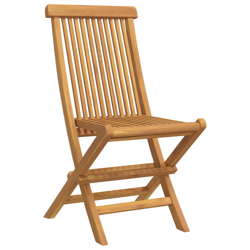 vidaXL Garten Essgruppe 5 pcs Braun Massivholz Teak