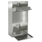 vidaXL Paketdrop-Box mit Tür Silber 44 x 22 x 82 cm Verzinkter Stahl