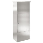 vidaXL Paketdrop-Box mit Tür Silber 44,5 x 29 x 110,5 cm Edelstahl
