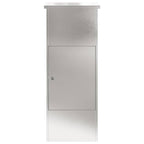 vidaXL Paketdrop-Box mit Tür Silber 44,5 x 29 x 110,5 cm Edelstahl
