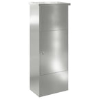 vidaXL Paketdrop-Box Schwarz 44,5 x 29 x 110,5 cm Verzinkter Stahl