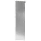 vidaXL Paketdrop-Box Schwarz 44,5 x 29 x 110,5 cm Verzinkter Stahl