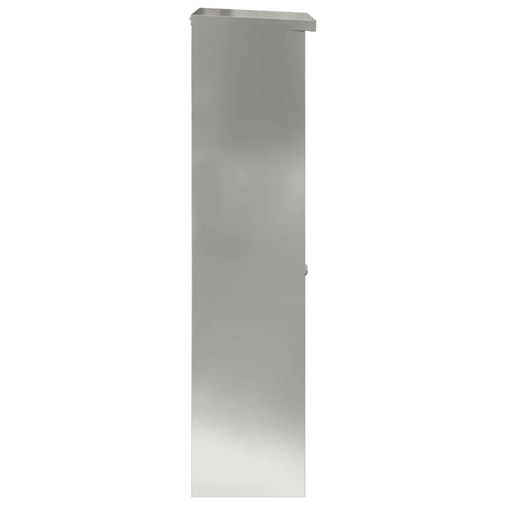 vidaXL Paketdrop-Box Schwarz 44,5 x 29 x 110,5 cm Verzinkter Stahl