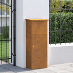 vidaXL Paketdrop-Box Rostig 44,5 x 29 x 110,5 cm Wetterfeststahl