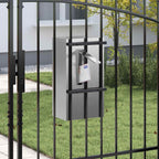 vidaXL Briefkasten mit Speicher Silber 30 x 20 x 55 cm Edelstahl