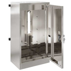vidaXL Briefkasten mit Speicher Silber 30 x 20 x 55 cm Edelstahl