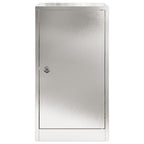 vidaXL Briefkasten mit Speicher Silber 30 x 20 x 55 cm Edelstahl
