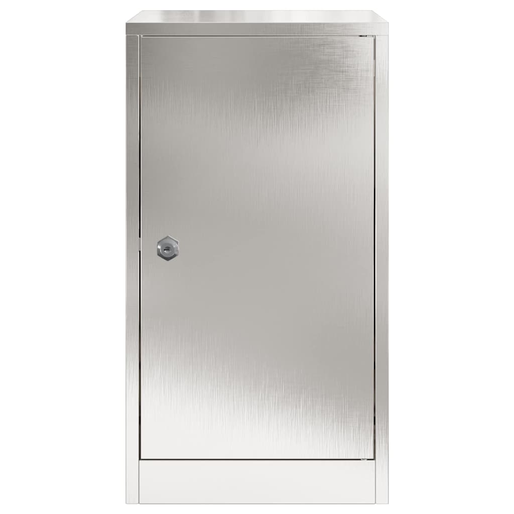 vidaXL Briefkasten mit Speicher Silber 30 x 20 x 55 cm Edelstahl