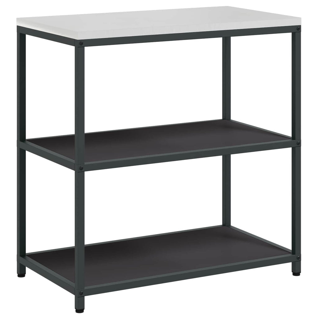 vidaXL Küchenaufbewahrung HATTEM Schwarz 90 x 50 x 92 cm Stahl