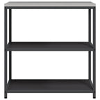vidaXL Küchenaufbewahrung HATTEM Schwarz 90 x 50 x 92 cm Stahl