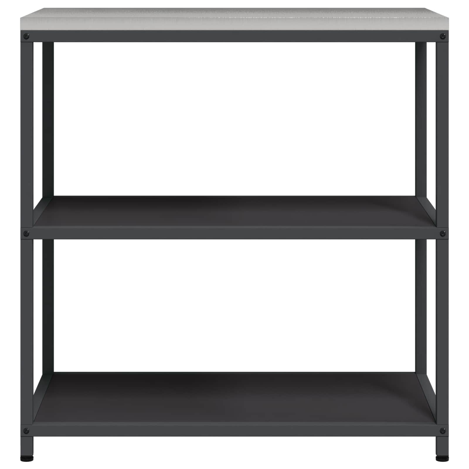 vidaXL Küchenaufbewahrung HATTEM Schwarz 90 x 50 x 92 cm Stahl