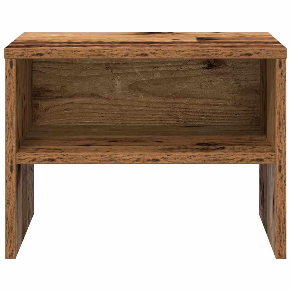 vidaXL Nachttisch Altholz 40 x 40 x 30 cm Holzwerkstoff