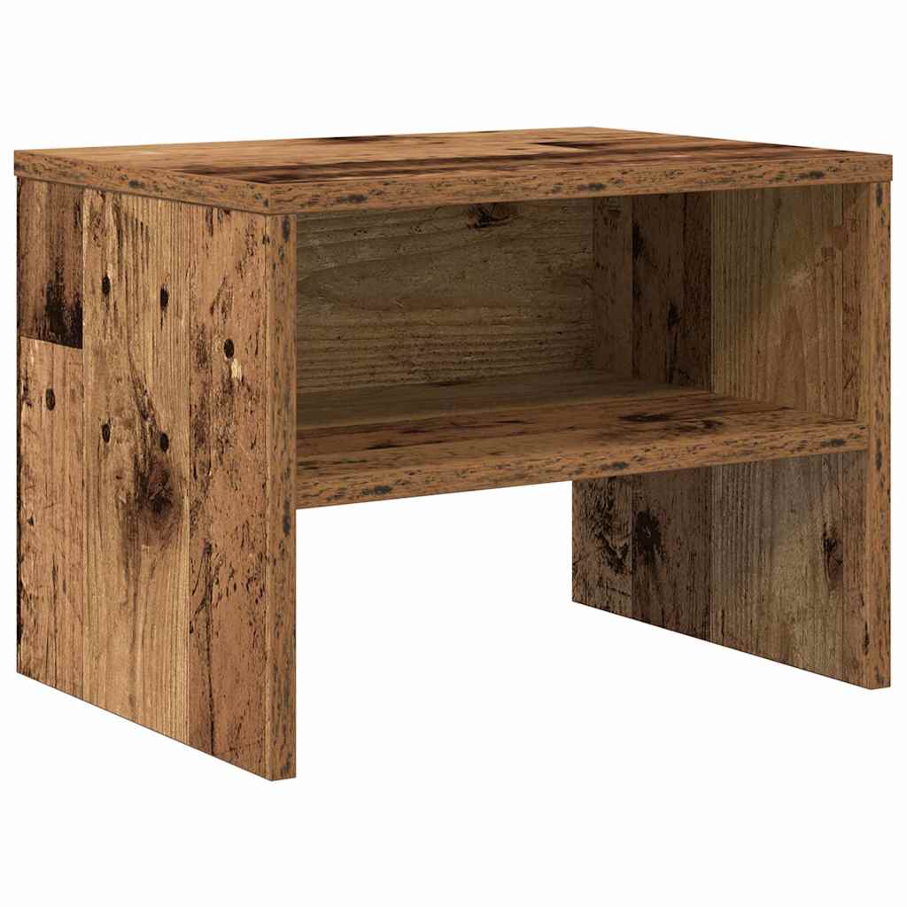 vidaXL Nachttisch 2 pcs Altholz 40 x 40 x 30 cm Holzwerkstoff