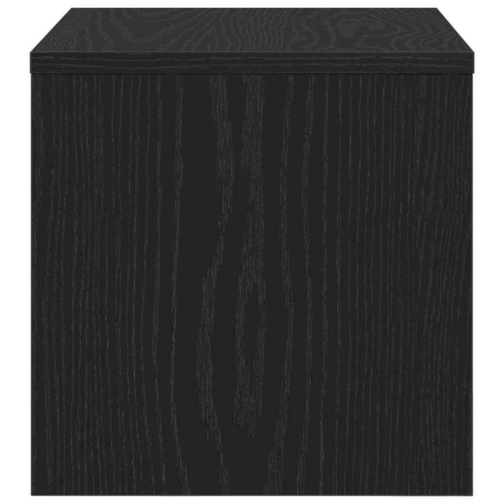vidaXL Nachttisch Schwarz Eichen-Optik 40 x 40 x 30 cm Holzwerkstoff