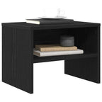 vidaXL Nachttisch 2 pcs Schwarz Eichen-Optik 40 x 40 x 30 cm
