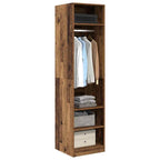 vidaXL Kleiderschrank mit Regal Altholz 50 x 50 x 200 cm Holzwerkstoff