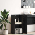 vidaXL Bücherregal Schwarz Eichen-Optik 40 x 30 x 77 cm Holzwerkstoff