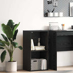 vidaXL Bücherregal Schwarz Eichen-Optik 40 x 30 x 77 cm Holzwerkstoff