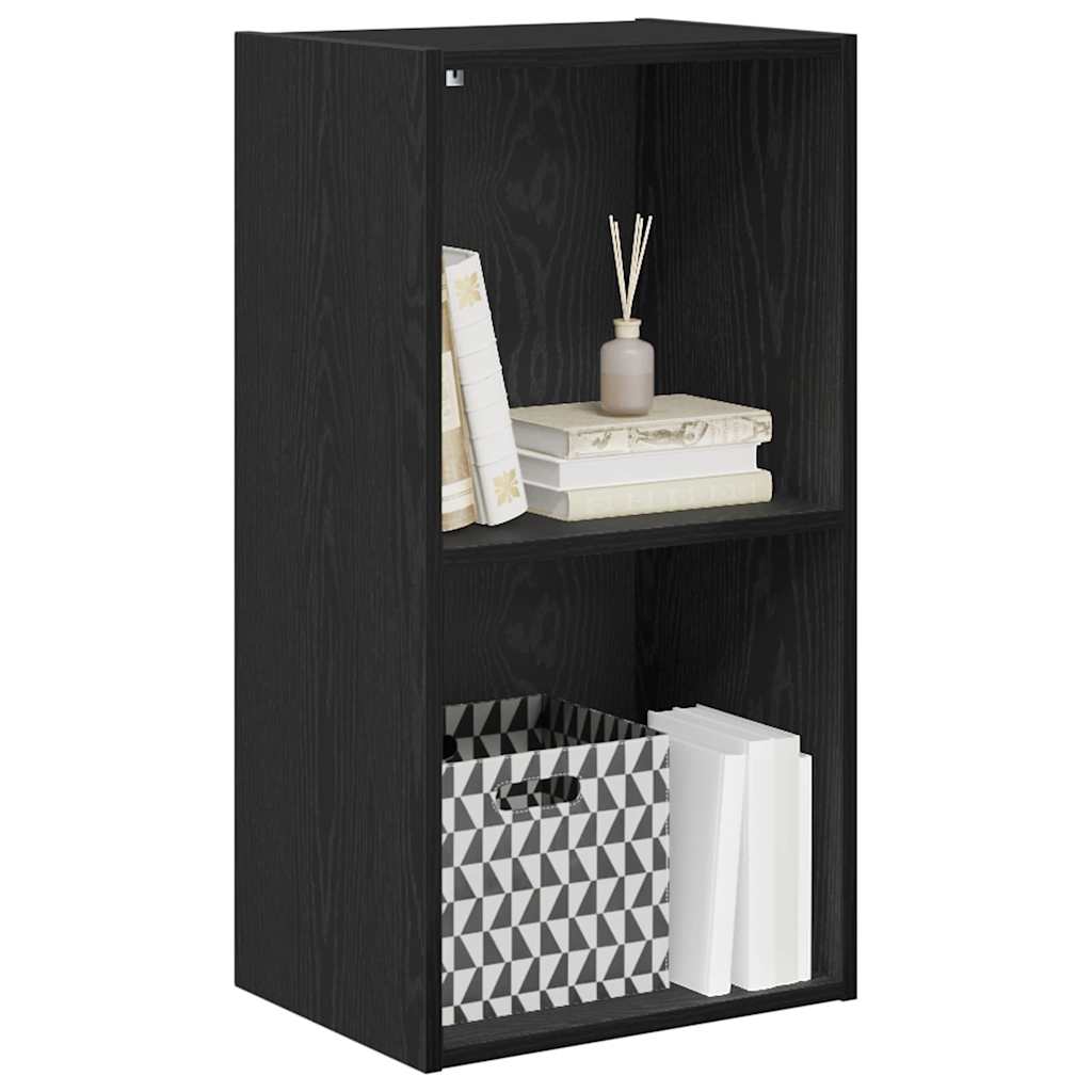vidaXL Bücherregal Schwarz Eichen-Optik 40 x 30 x 77 cm Holzwerkstoff