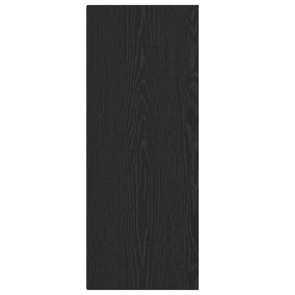vidaXL Bücherregal Schwarz Eichen-Optik 40 x 30 x 77 cm Holzwerkstoff