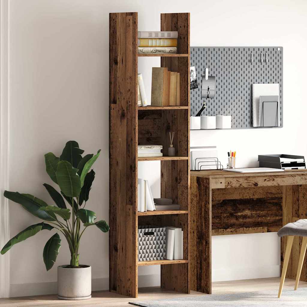 vidaXL Bücherregal Altholz 40 x 35 x 180 cm Holzwerkstoff