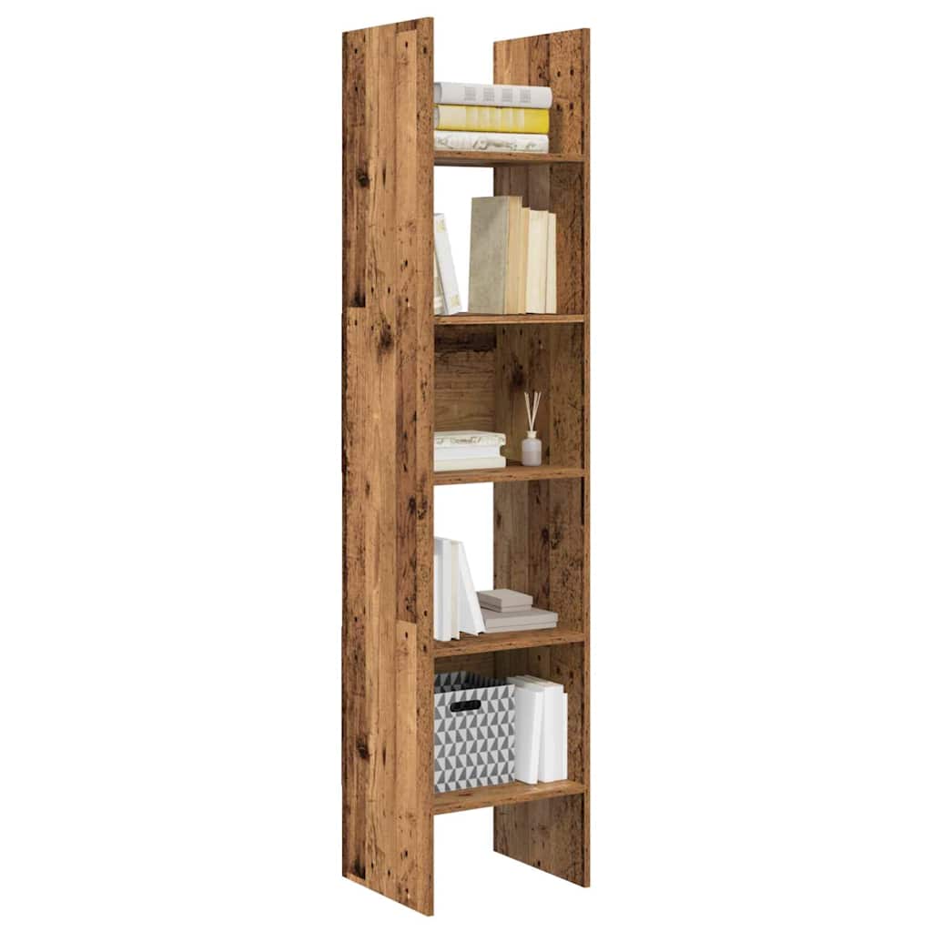 vidaXL Bücherregal Altholz 40 x 35 x 180 cm Holzwerkstoff
