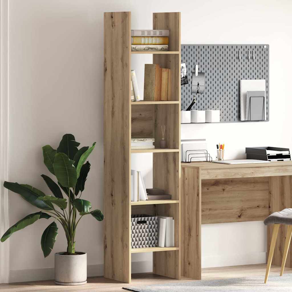 vidaXL Bücherregal Artisan-Eiche 40 x 35 x 180 cm Holzwerkstoff