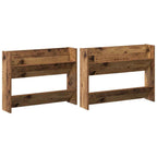 vidaXL Schuhschrank 2 pcs Altholz 80 x 18 x 60 cm Holzwerkstoff