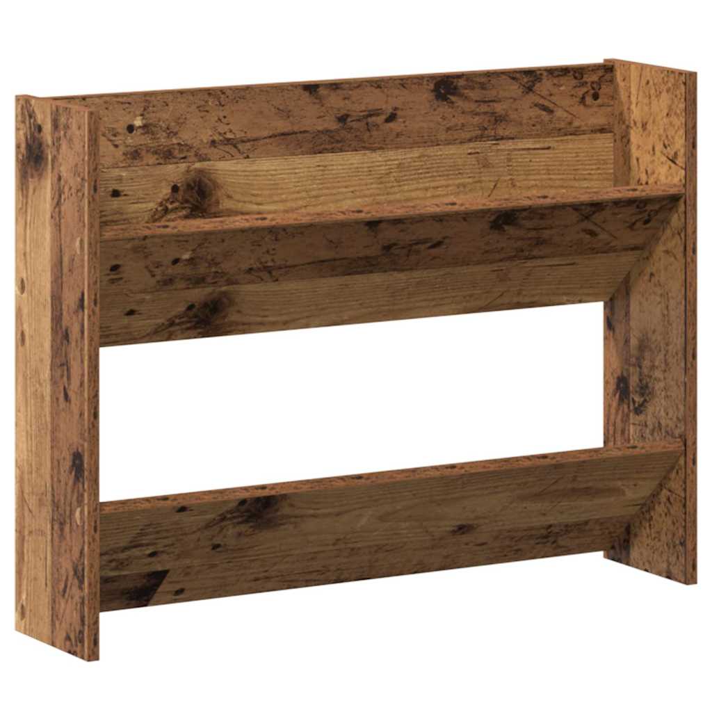 vidaXL Schuhschrank 2 pcs Altholz 80 x 18 x 60 cm Holzwerkstoff