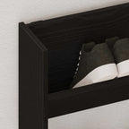 vidaXL Schuhschrank Schwarz Eichen-Optik 82 x 18 x 60 cm Holzwerkstoff