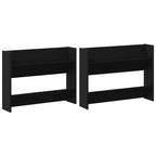 vidaXL Schuhschrank 2 pcs Schwarz Eichen-Optik 83 x 18 x 60 cm