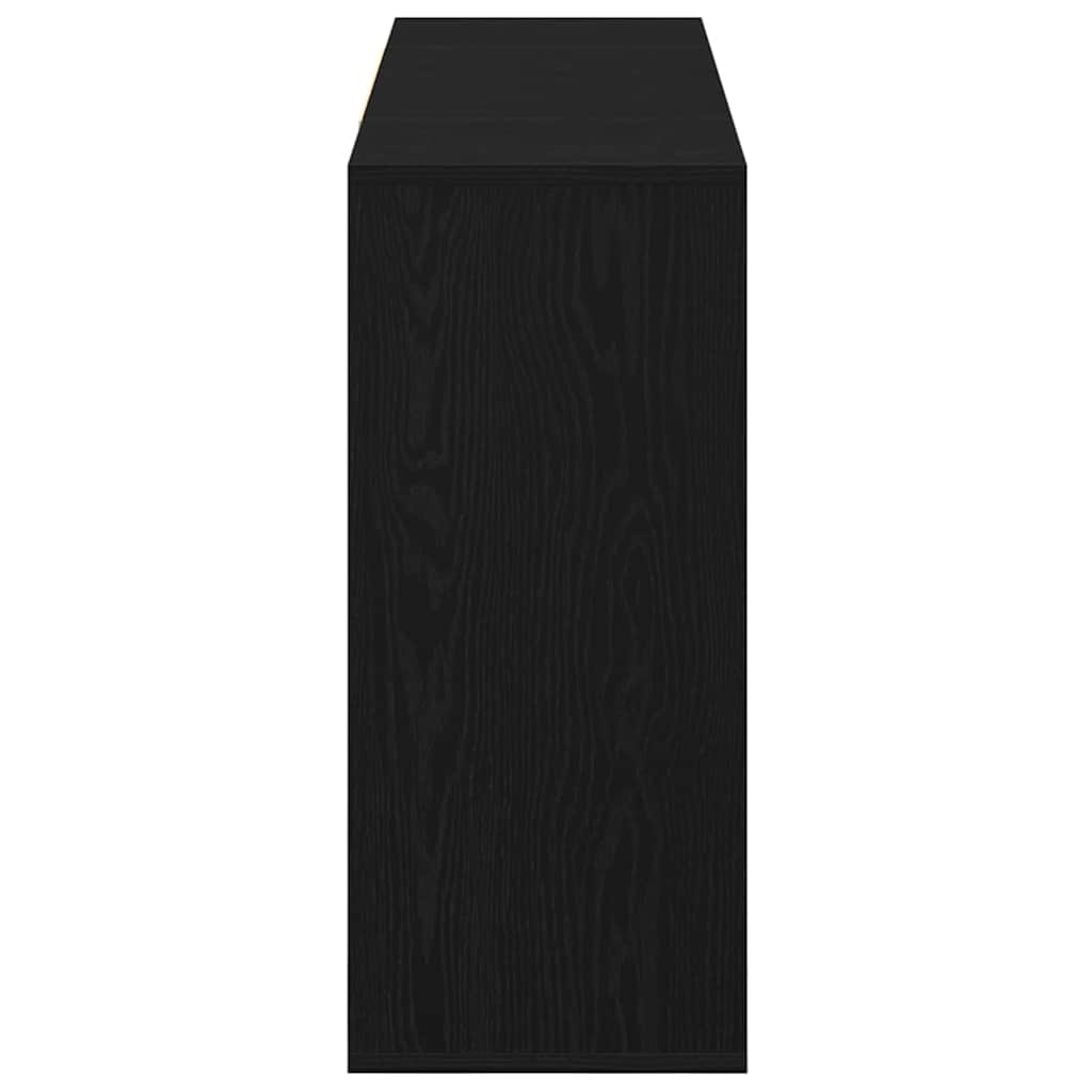 vidaXL Sideboard Schwarz Eichen-Optik 120 x 30 x 75 cm Holzwerkstoff