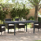 vidaXL Esstisch für draußen Faltbar Anthrazit 210 x 90 x 73 cm Stahl