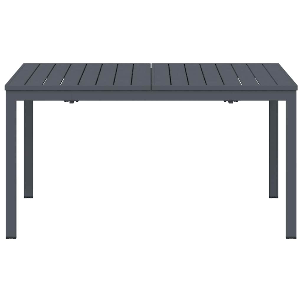 vidaXL Esstisch für draußen Faltbar Anthrazit 210 x 90 x 73 cm Stahl