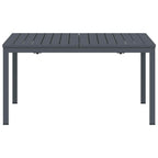vidaXL Esstisch für draußen Faltbar Anthrazit 210 x 90 x 73 cm Stahl