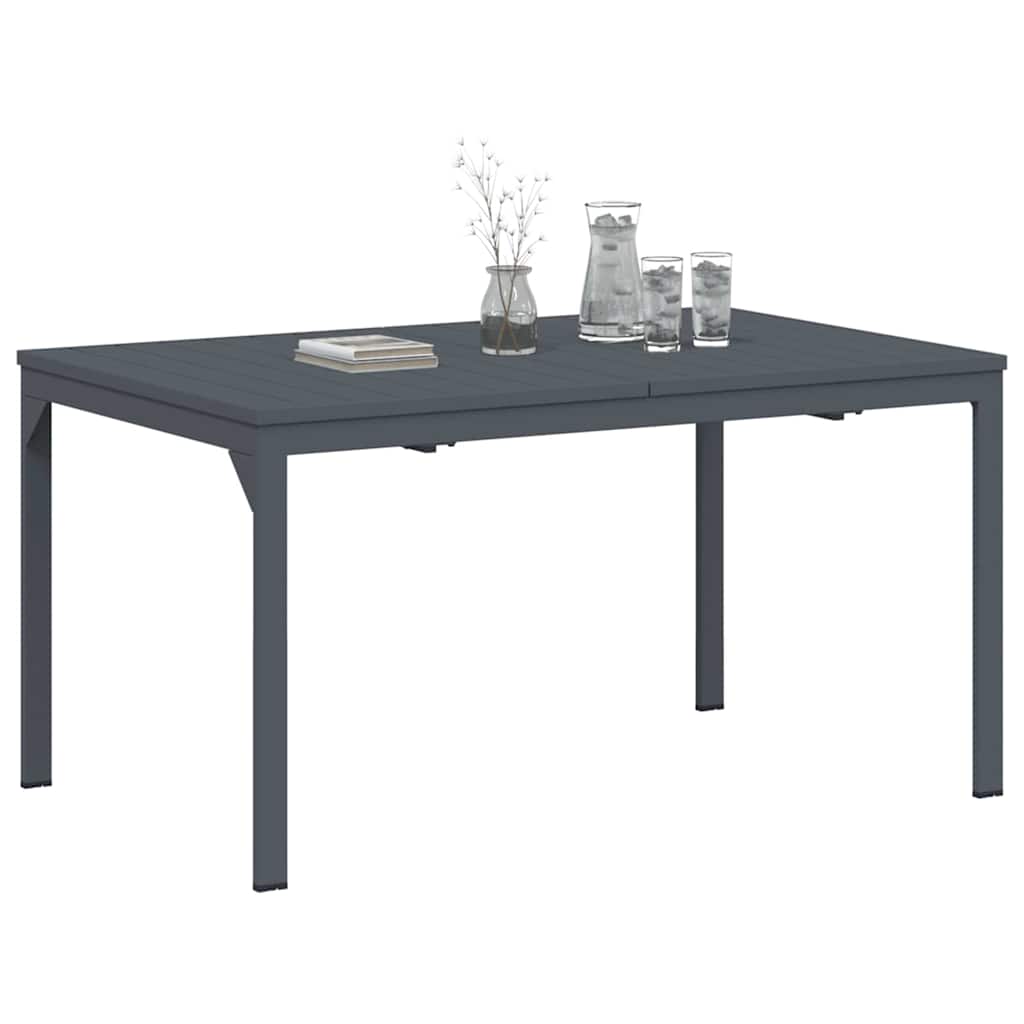 vidaXL Esstisch für draußen Faltbar Anthrazit 210 x 90 x 73 cm Stahl