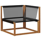 vidaXL Outdoor-Sofagarnitur 9 pcs Natürlich und Hellgrau