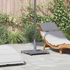 vidaXL Sonnenschirmständer Dunkelgraue Holzoptik 45 x 45 x 31 cm