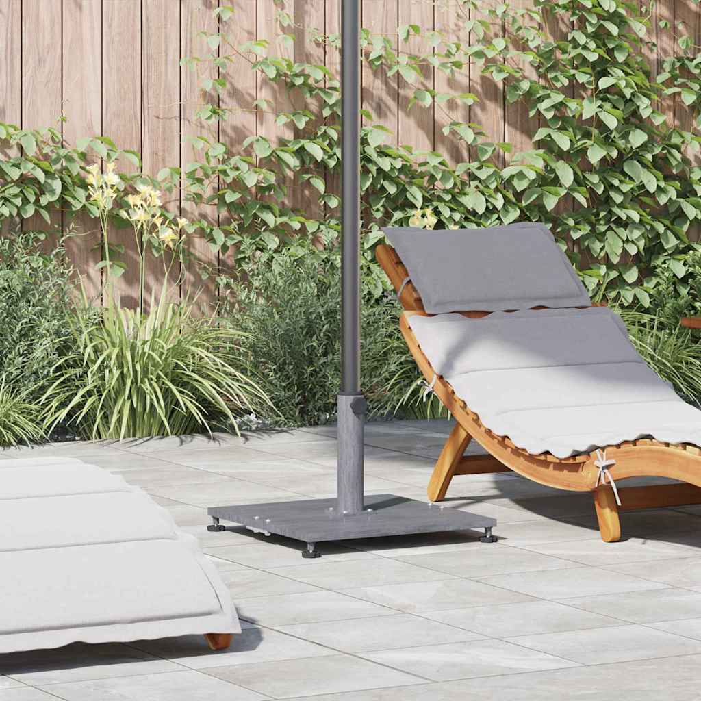 vidaXL Sonnenschirmständer Dunkelgraue Holzoptik 45 x 45 x 31 cm