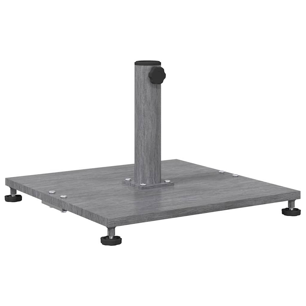 vidaXL Sonnenschirmständer Dunkelgraue Holzoptik 45 x 45 x 31 cm