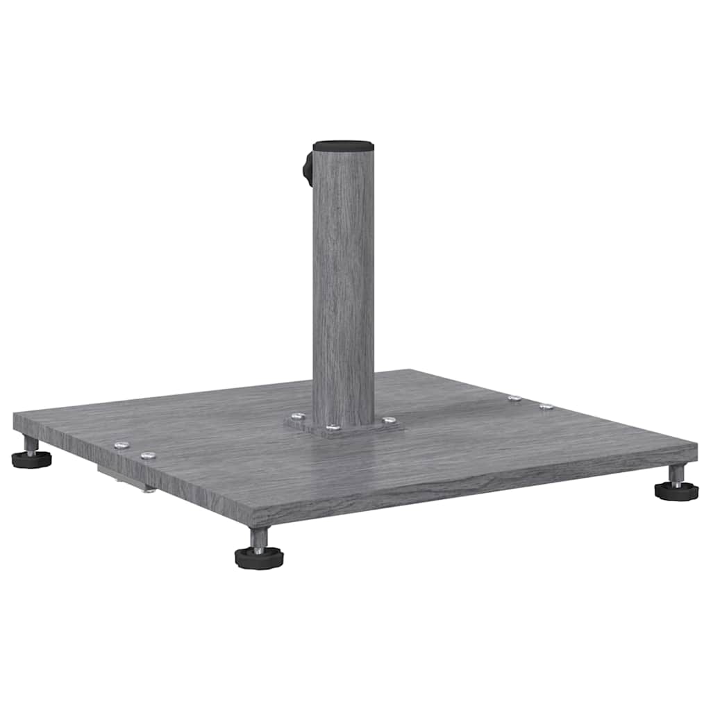 vidaXL Sonnenschirmständer Dunkelgraue Holzoptik 45 x 45 x 31 cm