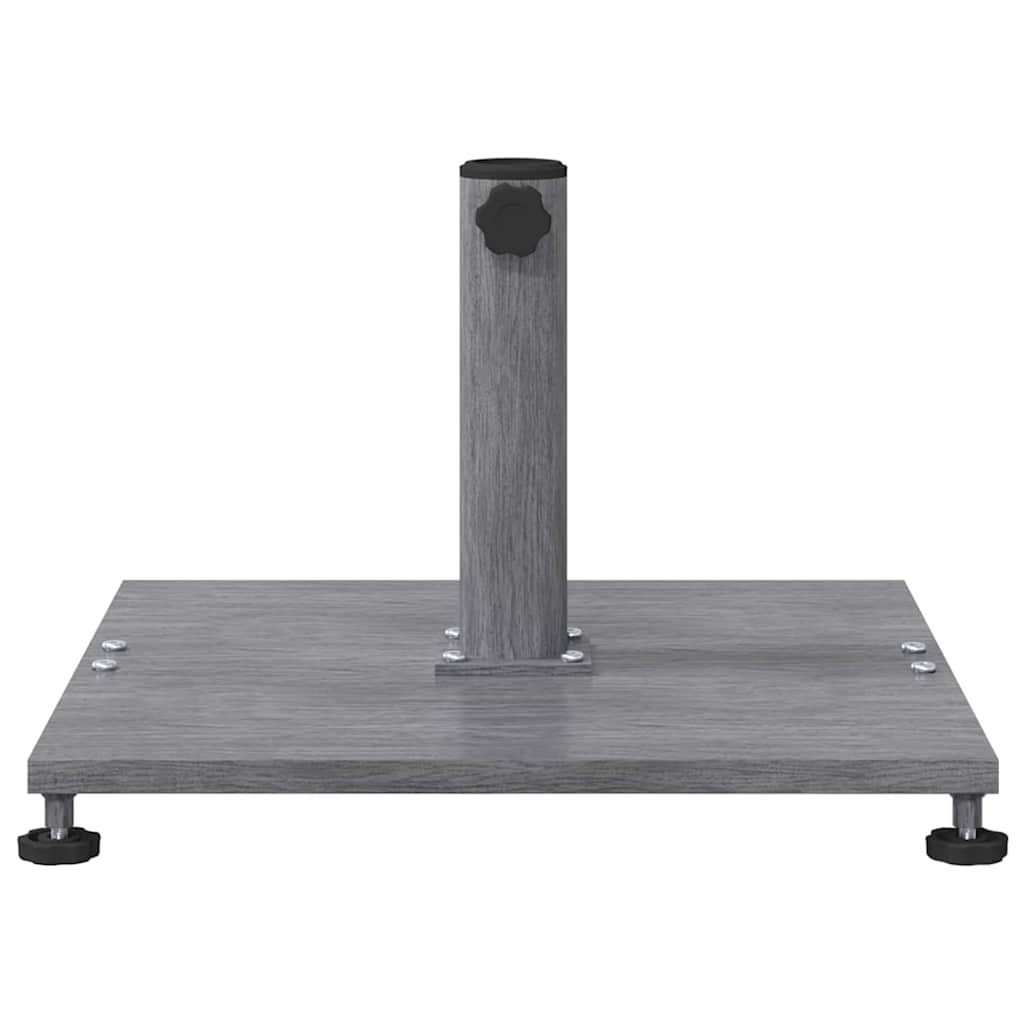 vidaXL Sonnenschirmständer Dunkelgraue Holzoptik 45 x 45 x 31 cm