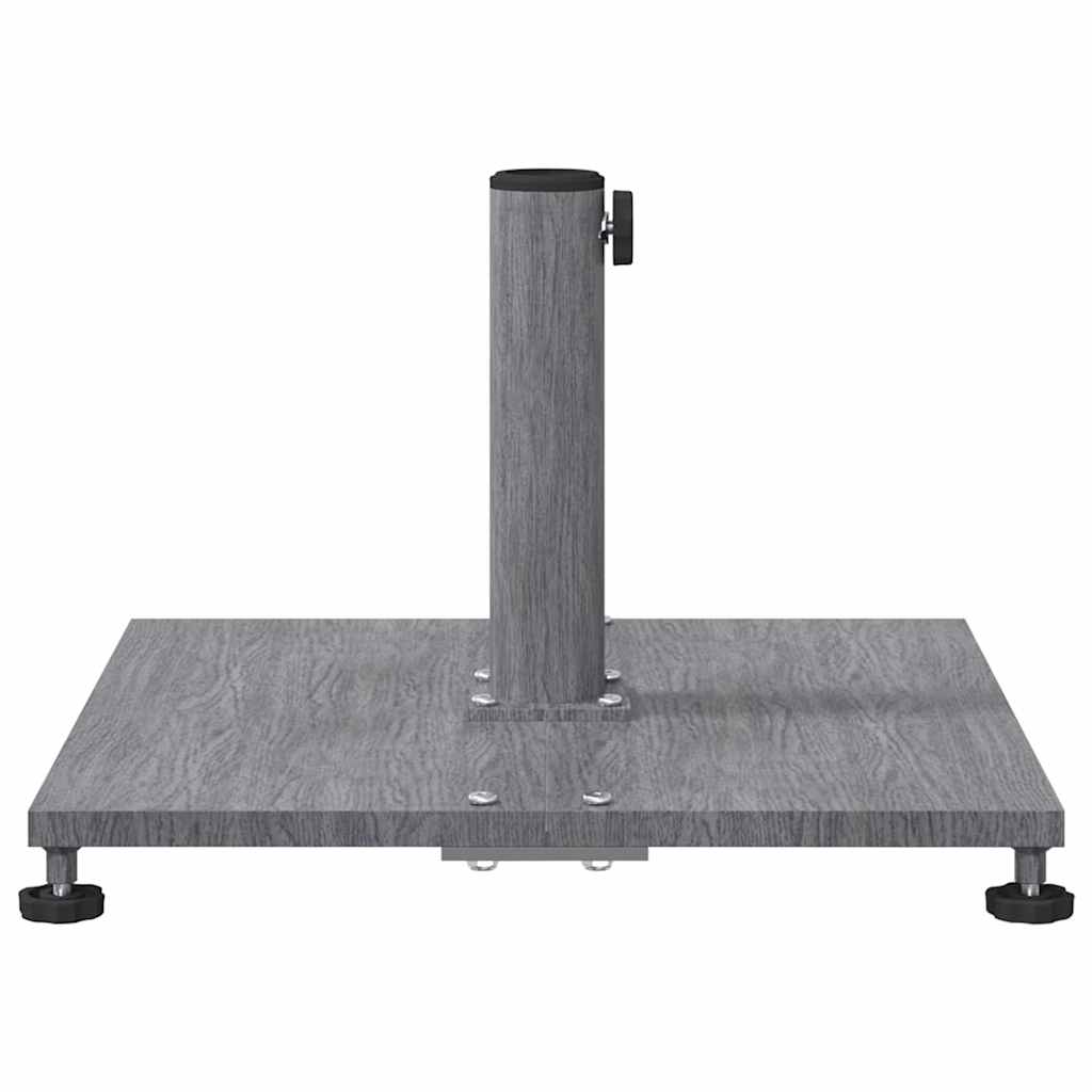 vidaXL Sonnenschirmständer Dunkelgraue Holzoptik 45 x 45 x 31 cm